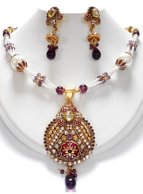 Polki Necklace Set
